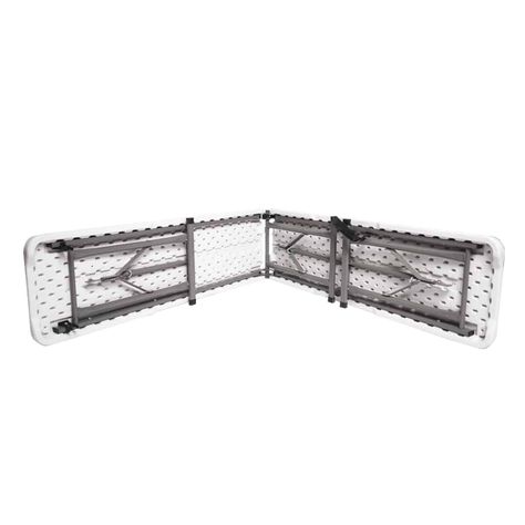 Banco Plegable tipo Maleta Blanca 180x30x43cm-1