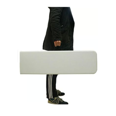 Banco Plegable tipo Maleta Blanca 180x30x43cm-2