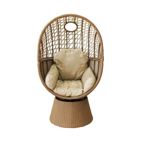 Poltrona Giratoria De Ratán 88cm X 151cm-0