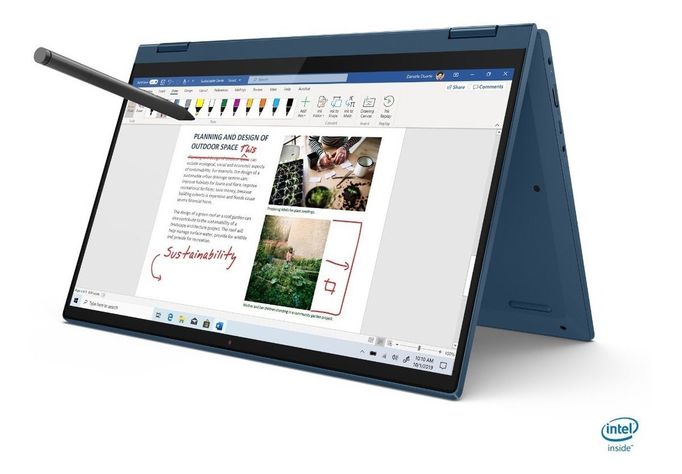 Notebook IdeaPad Flex 5 i3 11va Gen 4GB RAM 256GB SSD Azul +  Lápiz-3