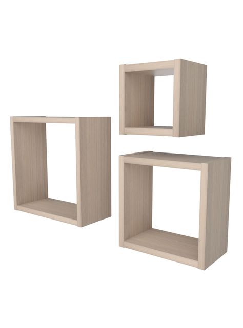 Set 3 Repisas Cubo Arena  RE4232-1