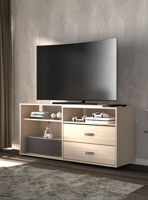 Rack de TV hasta 60". 65 x 140 x 40 cm Arena-1