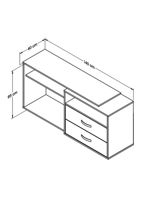 Rack de TV hasta 60". 65 x 140 x 40 cm Arena-5