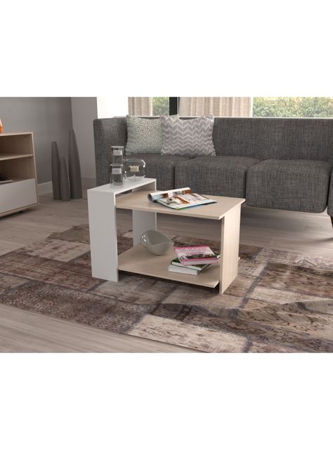 Mesa de Centro Arena-Blanco 45 cm x 66 cm x 62 cm MCS13206-1