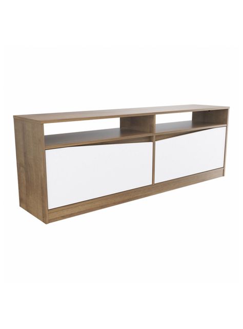 Rack de TV hasta 60"  56,5 x 160 x 36 cm cm Amaretto/Blanco-4