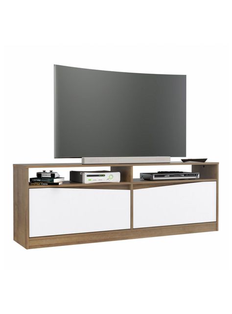 Rack de TV hasta 60"  56,5 x 160 x 36 cm cm Amaretto/Blanco-1
