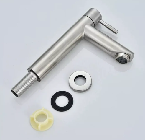 Llave Lavamanos Acero Inoxidable Agua Fria-2