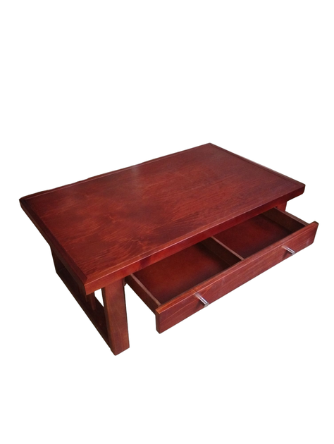 Mesa de centro de 1.0 mt, modelo Caburgua, color Nogal-1