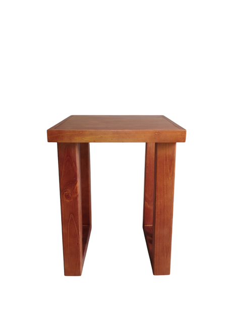 Mesa lateral, modelo Caburgua, color Nogal-1