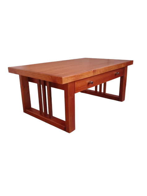 Mesa de centro de 1.0 mt, modelo Caburgua, color Caramela.-1