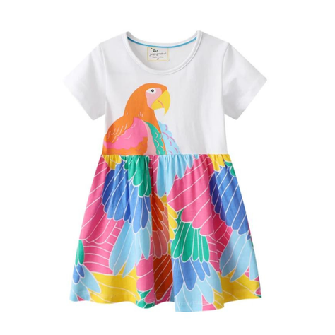 Vestido Manga Corta Niña Loro Jump Kids-0