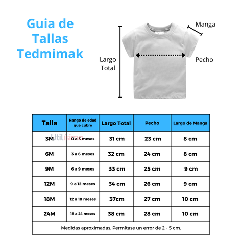 Pack 5 Poleras De Algodón Manga Corta Niña Tedmimak-2