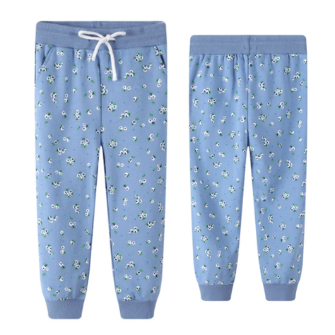 Pantalon Buzo Niña 100% Algodón Azul Jump Kids-0
