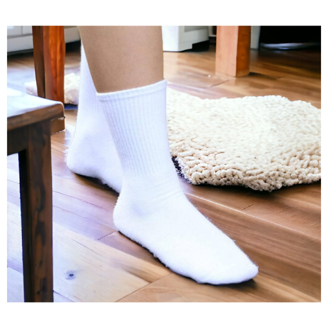 Pack 5 Calcetines de Niño Con Malla Color Blanco OMAS-3