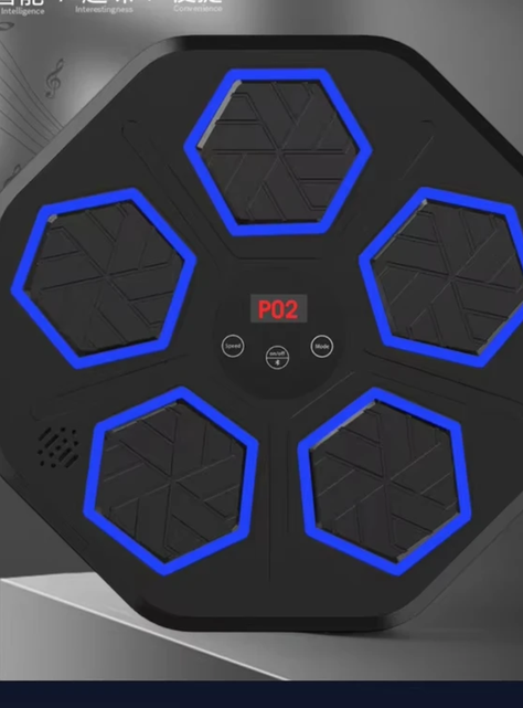 Máquina Boxeo Musical Entrenamiento Bluetooth Con Guantes-4