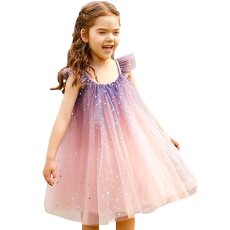 Vestidos Tutú para niñas 2 a 6 años Lavanda Mágica-0
