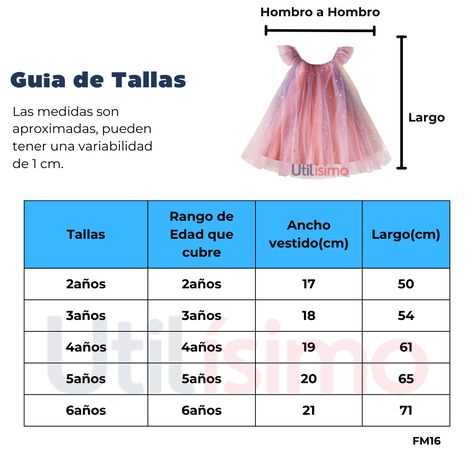 Vestidos Tutú para niñas 2 a 6 años Lavanda Mágica-2
