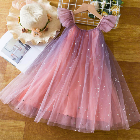 Vestidos Tutú para niñas 2 a 6 años Lavanda Mágica-4