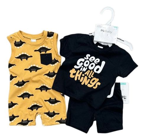Set De Conjunto Y Enterito para bebés niños Jump Kids-0