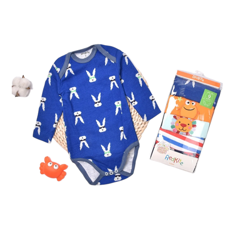 Pack 5 Bodys Bebés Redkite Algodón Manga Larga Surtido-4