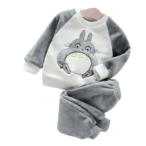Set Invierno 2 Piezas Buzo Niño Conejo Blanco Jump Kids-0