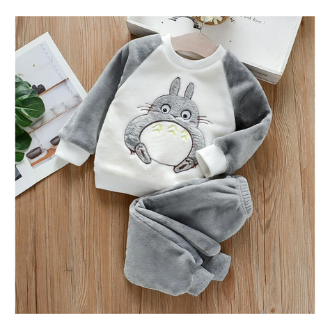 Set Invierno 2 Piezas Buzo Niño Conejo Blanco Jump Kids-1