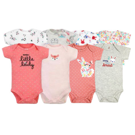 SuperPack 8 Bodies Niña Tedmimak Manga Corta-1