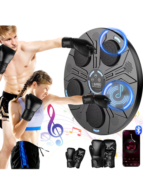 Máquina Boxeo Musical Entrenamiento Soporte Boxeo Bluetooth-0