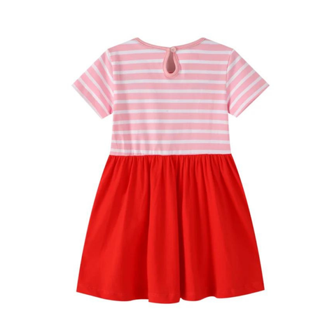 Vestido Manga Corta Niña Falda Frutilla Jump Kids-1