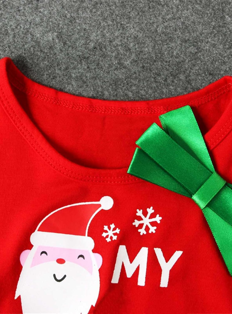 Vestido Navidad para Niñas con Tul Manga Larga 2a6 años Dulce Navidad-3