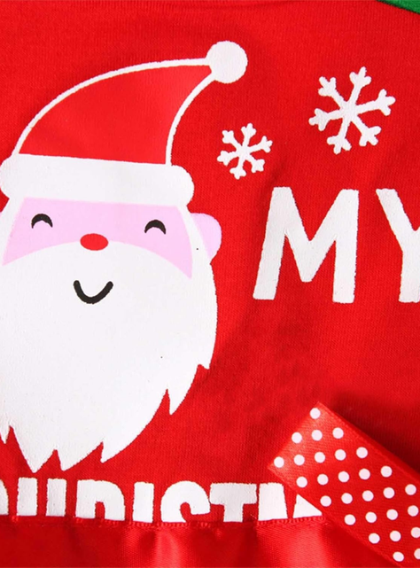 Vestido Navidad para Niñas con Tul Manga Larga 2a6 años Dulce Navidad-4