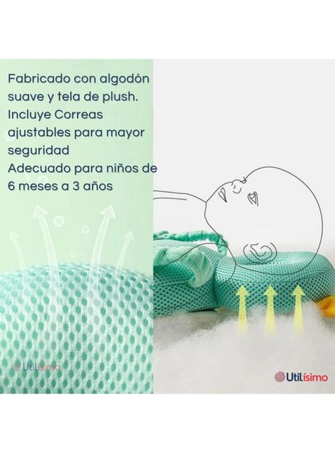 Mochila Protectora Cabeza Bebé Niña Antigolpes Almohadilla Ajustable Surtido-7