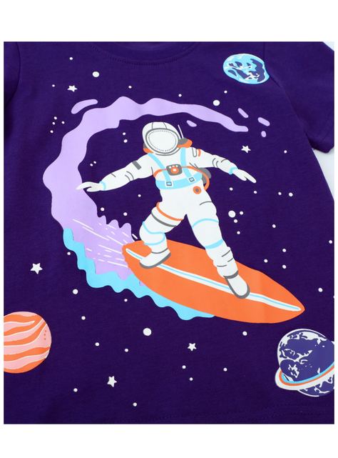 Polera Niño Algodon Manga Corta Jump Kids Astronauta-3