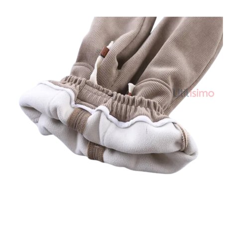 Pantalón de Cotele Frizados Con Chiporro Niño CaféJump Kids-2