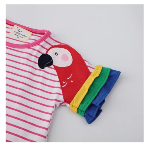 Vestido Manga Corta Niña Loros Jump Kids-3