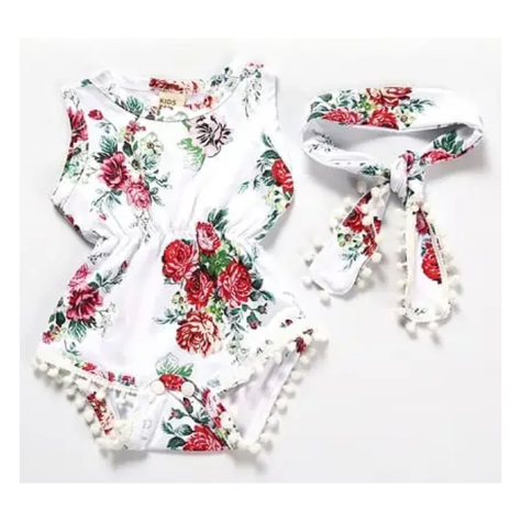 Body Floreado con Cinta para Bebé Niña Jump Kids Surtido-3