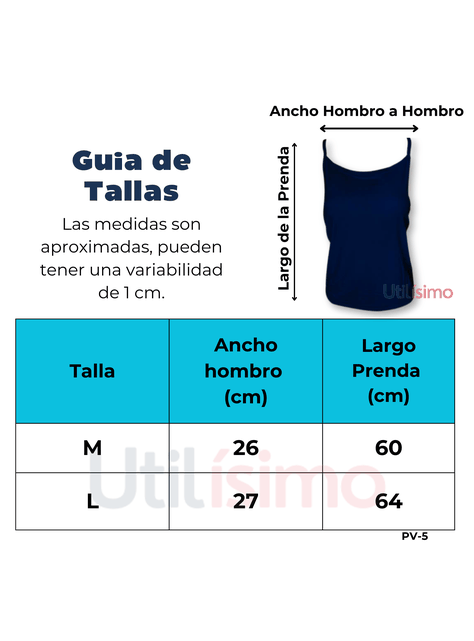 Pack 6 Poleras Mujer Sin Mangas Fibra Bambú Pabilo Colores Surtidos-2