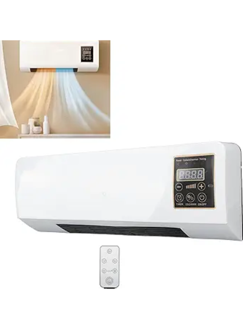 Calefactor y Ventilador 2 en 1 Portátil Modular Pared Mesa-0