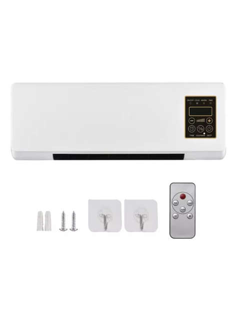 Calefactor y Ventilador 2 en 1 Portátil Modular Pared Mesa-2