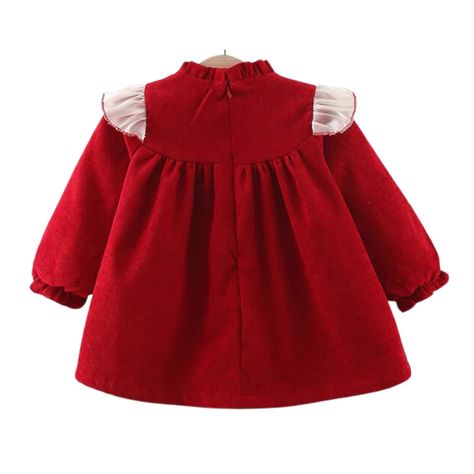 Vestido de Cotelé Forrado En Algodón Con Moño Niña Jump Kids-1
