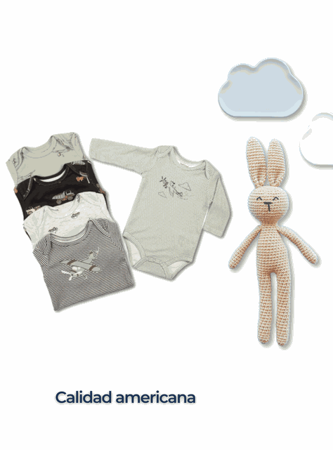 Pack 5 Bodys Bebé Niño Manga Larga 100% Algodón Adventure Planes-5