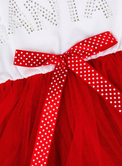 Vestido Navidad para Niñas con Tul 2 a 6 años Dulce Navidad-3