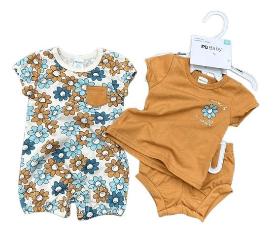 Set De Conjunto Y Enterito para bebés niñas Jump Kids-0