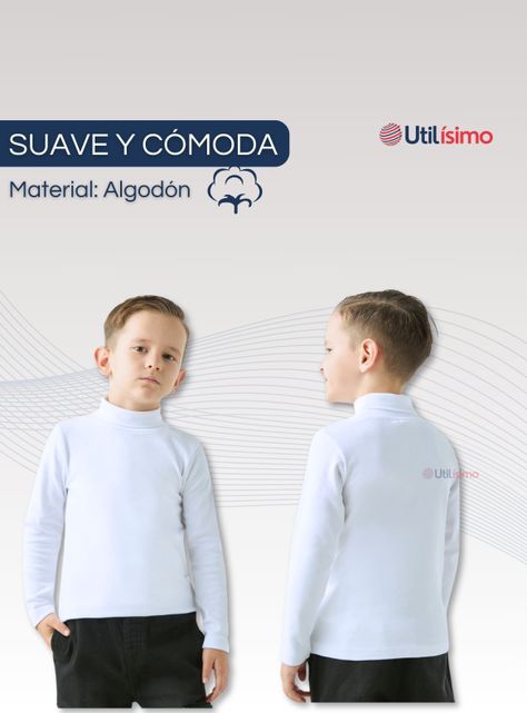 Pack 3 Camisetas Polera Beatle Algodón Niño Primera Capa Blanco Negro-3