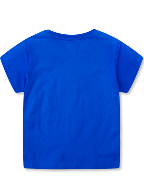 Polera Niño Algodón Manga Corta Jump Kids Autos Amarillos-1