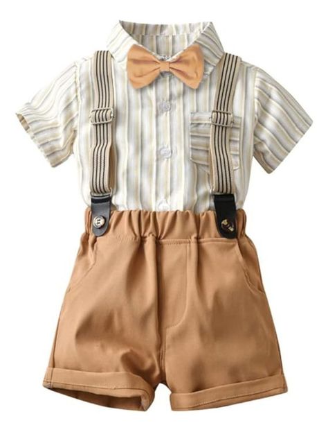 Conjunto de Vestir Corto con Tirantes para Niños Jump Kids-0