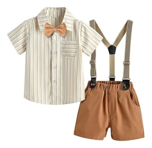 Conjunto de Vestir Corto con Tirantes para Niños Jump Kids-1