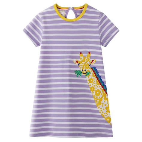 Vestido Manga Corta Niña Jirafa Jump Kids-0