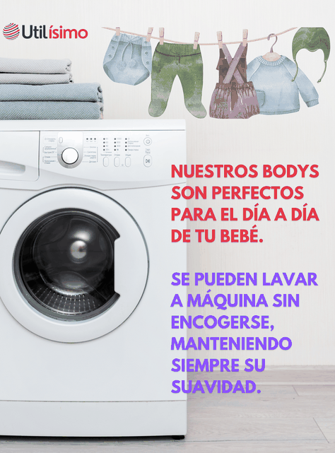 Pack 5 Bodys Bebé Niño Manga Larga Tedmimak 100% Algodón Racoon Wild-4