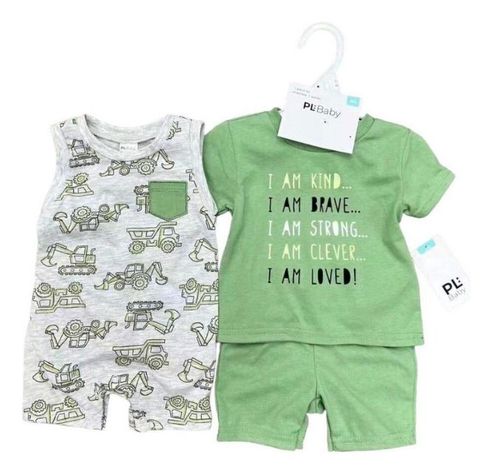 Set De Conjunto Y Enterito para bebés niños Jump Kids-0